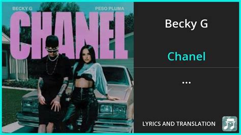 becky g chanel lyrics english.